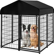 Dog Kennel, SINGES Large Dog Kennel for Outdoor, 4ft x 4.2ft x 4.5ft Heavy Duty Pet Crate with Oxford Cloth Roof