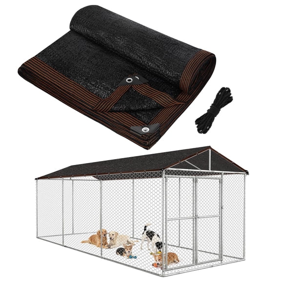 Dog Kennel Shade Cover 10x20ft Outdoor Patio Garden Greenhouse Chicken Coop Use