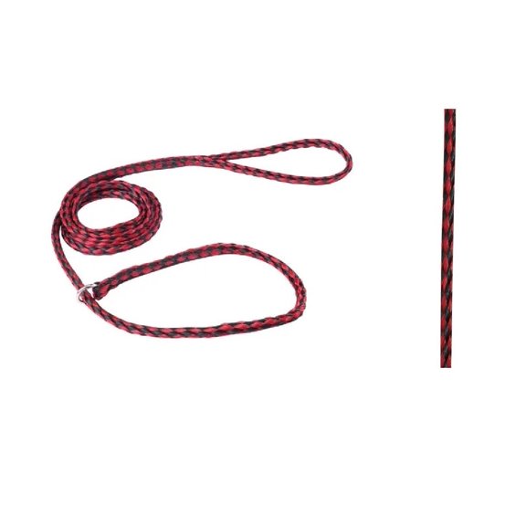 Dog Kennel Slip Lead Bulk Packs 75 Count Strong Braided Poly Shelter Rescue Vet (Red)