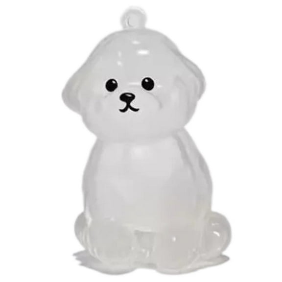 Dog Keychain Hair Storage Capsule Toys Pet Fur Box Collection Cute Souvenir Keepsake Birthday