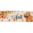 thumbnail image 1 of Dog Kitchen Rugs Anti Fatigue Mats for Kitchen Floor Cushioned Kitchen Rugs and Mats Non Slip Kitchen Runner Comfort Standing Mat, Autumn Thanksgiving Maple Leaf Animal Theme, 1 of 6