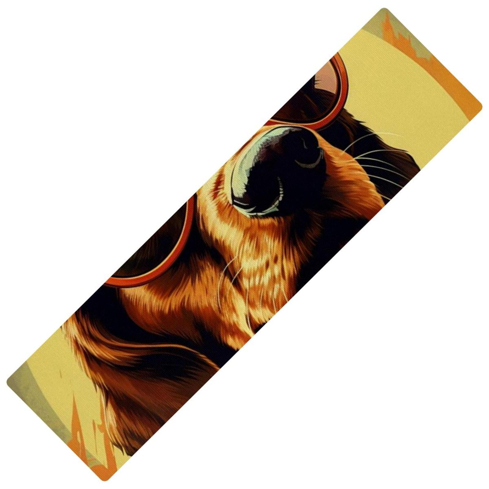 Dog Kitchen Runner Rug, Rectangular 15.7"x59" Washable, , Absorbent