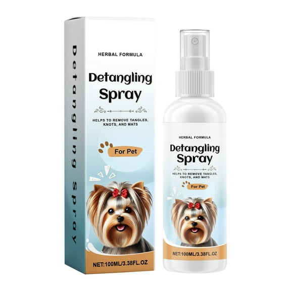 Dog Knot Removal Spray, Dog & Cat Hair Removal Spray, Dog Conditioner Remove And Smooth Hair,100ML