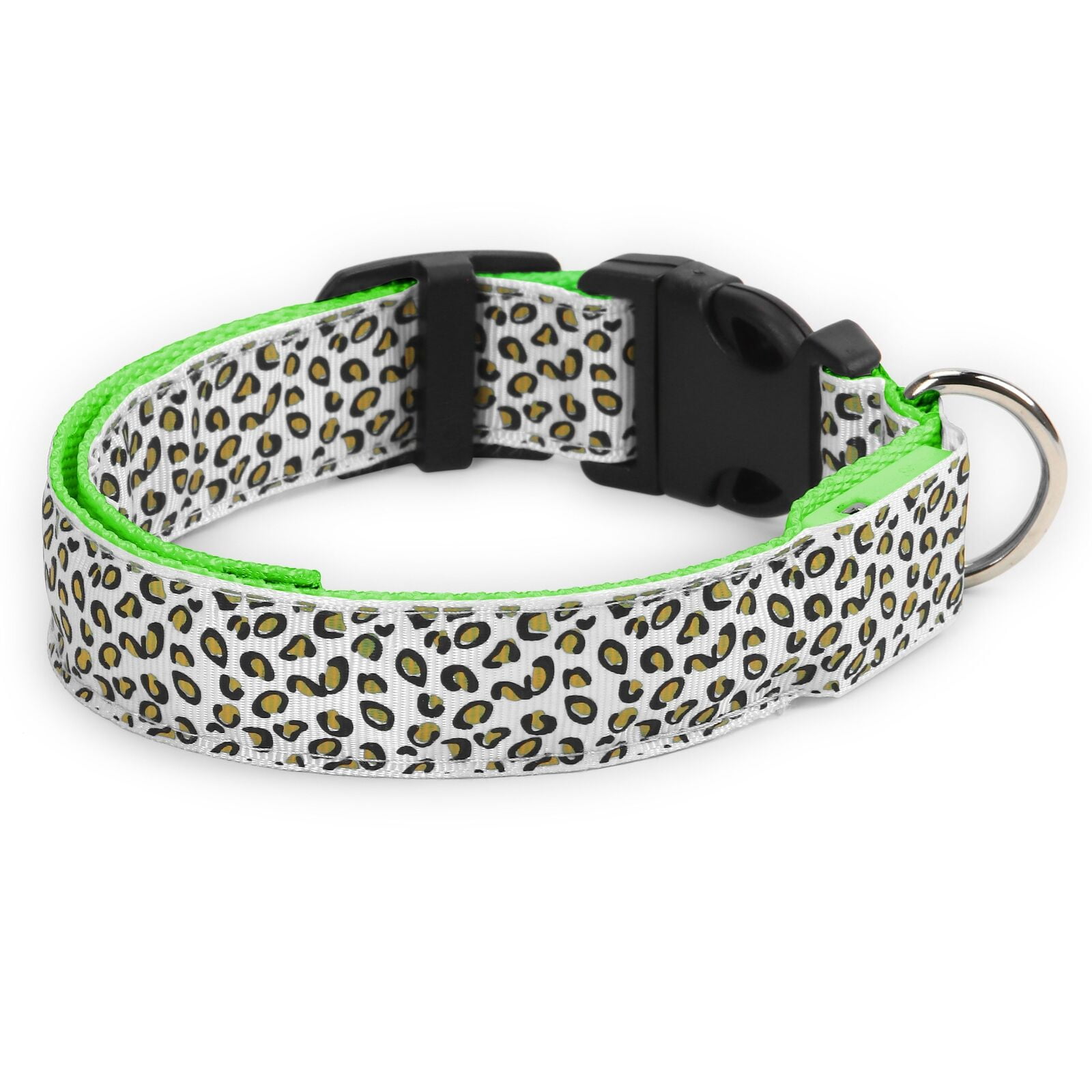 Dog LED Collar Blinking Night Flashing Light Up Glow Adjustable Pets