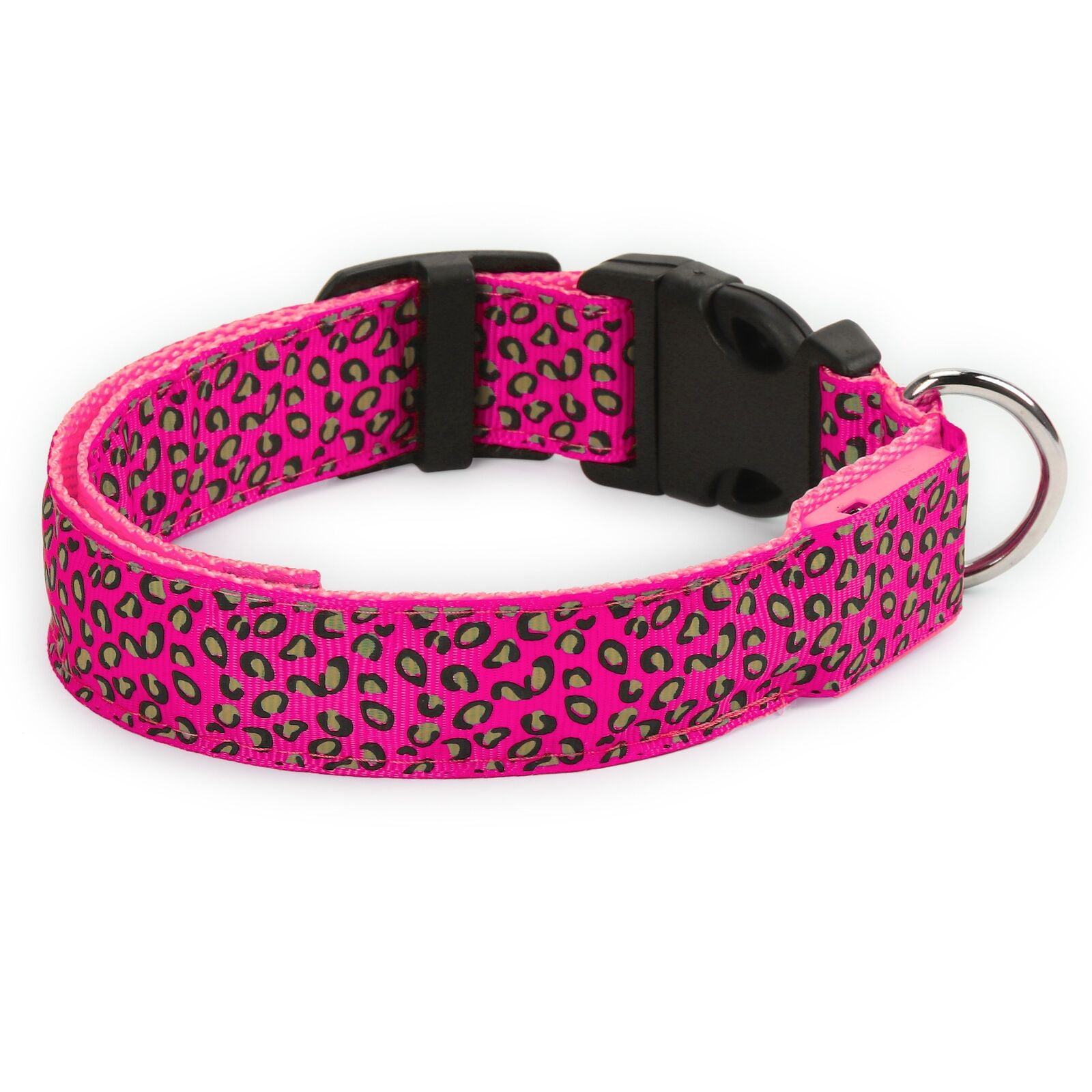 Dog LED Collar Blinking Night Flashing Light Up Glow Adjustable Pets