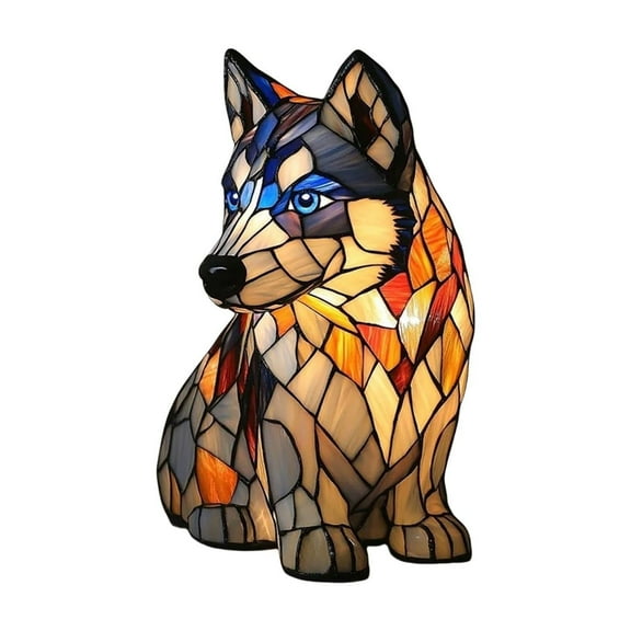 Dog Lamp Cat Themed Lamp Animal Table Lamps Series Resin Tabletop Night Light,USB 3D Cute Pet Dogs Themed Led Bedside Lamps with Warm Ambient Glow, Home Room Decor Gifts