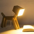 thumbnail image 1 of Dog Lamp - Super Cute Fun Desk Lamp for Kids Room Bedside Nightstand, Dimmable Touch Control Wood LED Bedroom Lamp, Unique Gift for Boys Girls Dorm Farmhouse Decor, 1 of 8