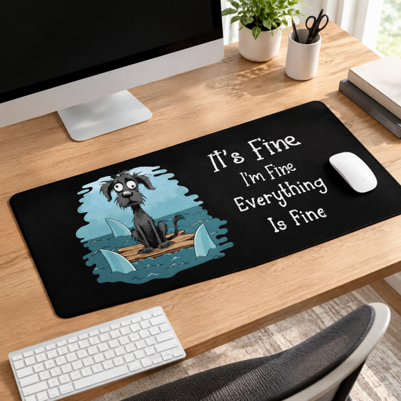 Dog Large Mouse Pad Desk Mat For And 31.5x11.8 In