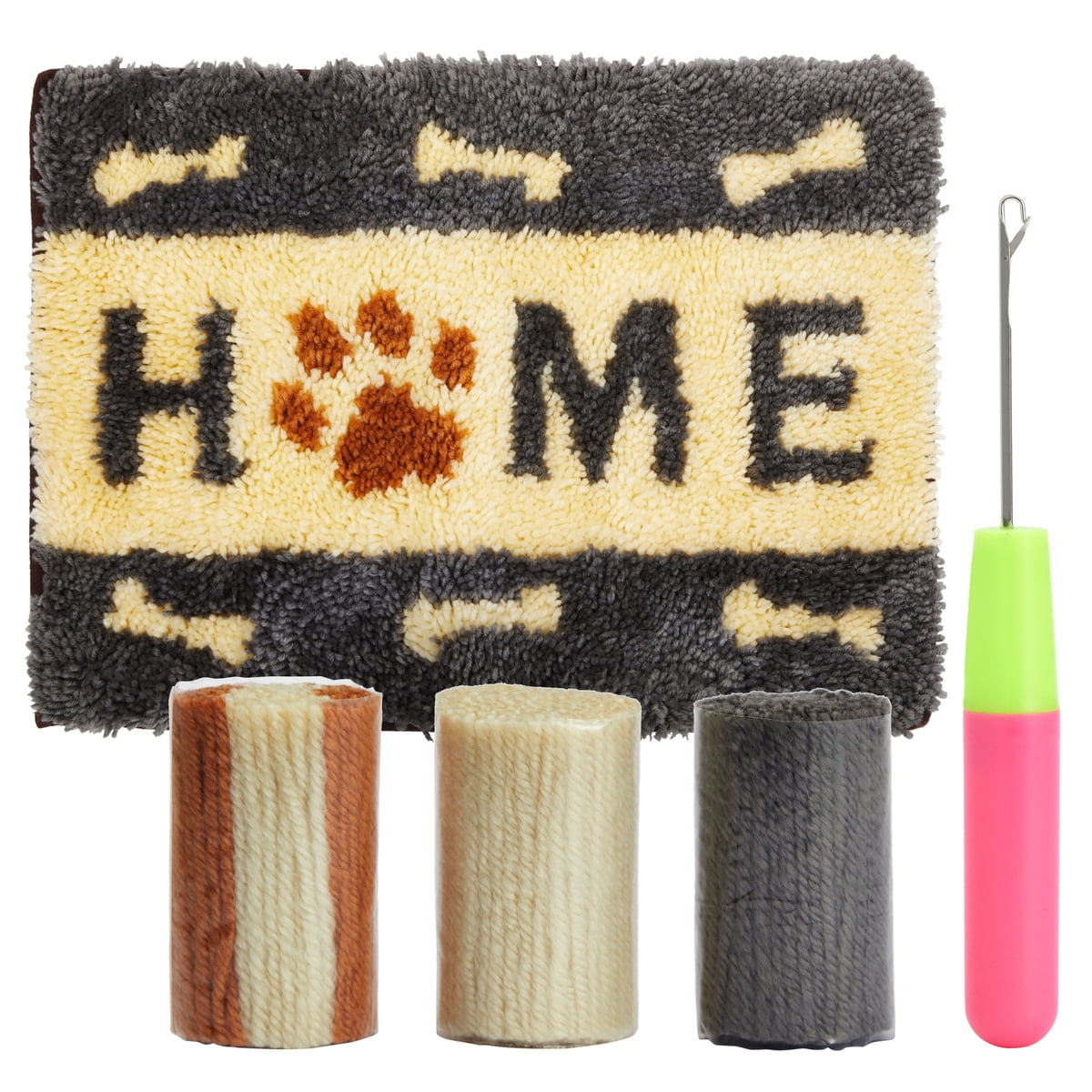 Dog Latch Rug Hooking Kits for Adults, Kids, Beginners, DIY Crafts (20