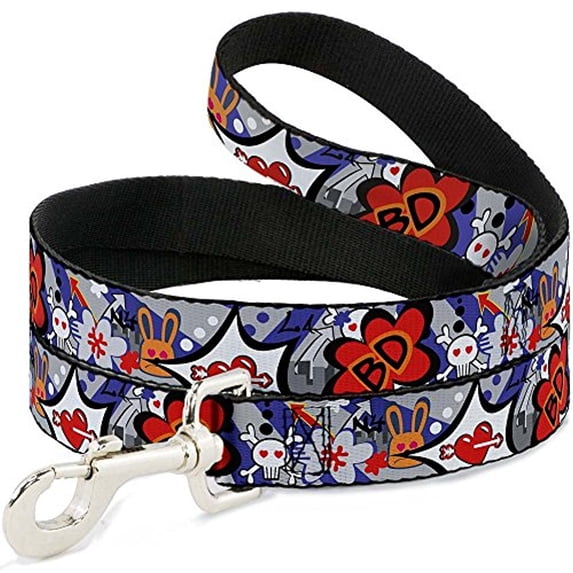 Dog Leash Buckle Down Cartoon 4 Feet Long 0.5 Inch Wide
