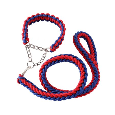 Dog Leash, Durable Rope Slip Collar Choke Dog Lead- Extremely Comfortable Handle No-pull Pet Training Leash for Medium and Large Dogs