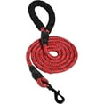 thumbnail image 1 of Dog Leash, Heavy Duty, Durable Rope for Small, Medium, and Large Dogs, Lightweight Design for Walking, Training, and Outdoor Activities, Red, 6 Ft, 1 of 6