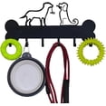 thumbnail image 1 of Dog Leash Holder Wall Mount, Dog Supply Organizer with 6 Hooks, Metal Key Hooks for Wall， Wall Storage for Hanging Leash, Vest, Harness, Keys, 1 of 8