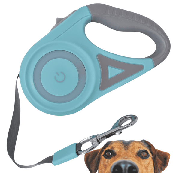 Dog Leash LED Luminous Automatic 360° Retractable, Strong Nylon Tape 16ft, Best Dog Leash For Dogs, Ergonomic, Durable and Tangle Free.