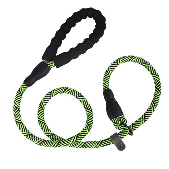 Dog Leash Long Lead Training Tracking Line Comfortable Handle Heavy Duty Puppy Rope for Small Medium Large Dog - green