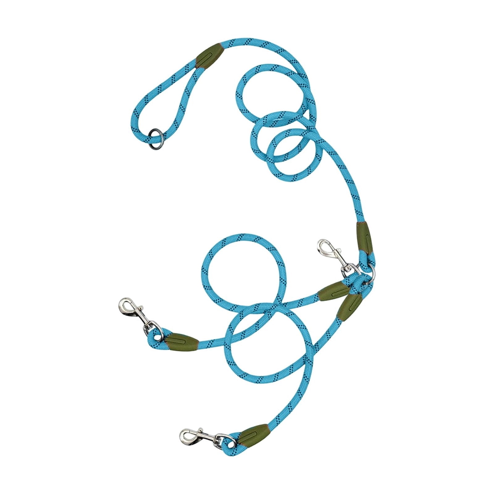 Dog Leash, Reflective Nylon Blue, 1 Piece, Hands Free Crossbody Walking for Dogs