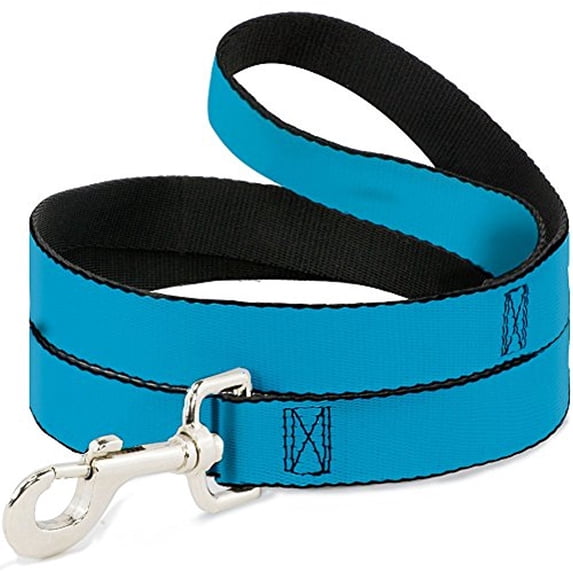 Dog Leash Solid Water Blue 4 Feet Long 0.5 Inch Wide