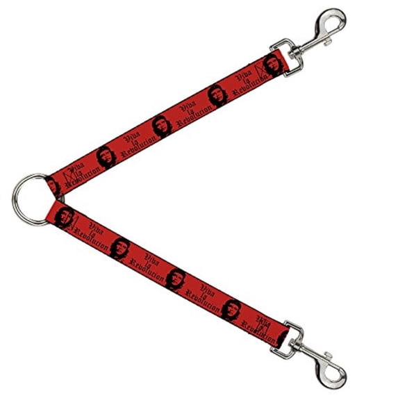 Dog Leash Splitter Che Red Black 1 Foot Long 1 Inch Wide
