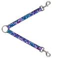 thumbnail image 1 of Dog Leash Splitter Crystals2 Blues Purples 1 Foot Long 1 Inch Wide, 1 of 1
