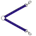 thumbnail image 1 of Dog Leash Splitter Diagonal Buffalo Plaid Black Blue 1 Foot Long 1 Inch Wide, 1 of 1