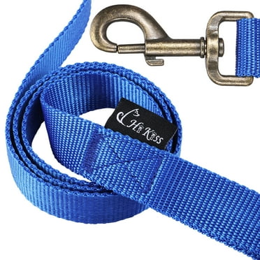 Dog Leash Strong and Durable 4 FT Leash with Easy to Use Collar Hook,3/4 Inch Wide for Small Dogs and Puppy Blue