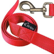 Dog Leash Strong and Durable 4 FT Leash with Easy to Use Collar Hook,3/4 Inch Wide for Small Dogs and Puppy Red