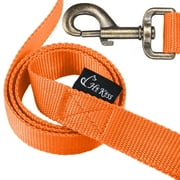 Dog Leash Strong and Durable 6 FT Leash with Easy to Use Collar Hook,3/4 Inch Wide for Small Dogs and Puppy Orange