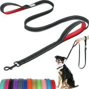 Dog Leash - With Two Padded Handles, Two Dog Lead Modes,Double-Sided Reflective Nylon Dog Leash for Training&Walking Perfect for Small Dogs