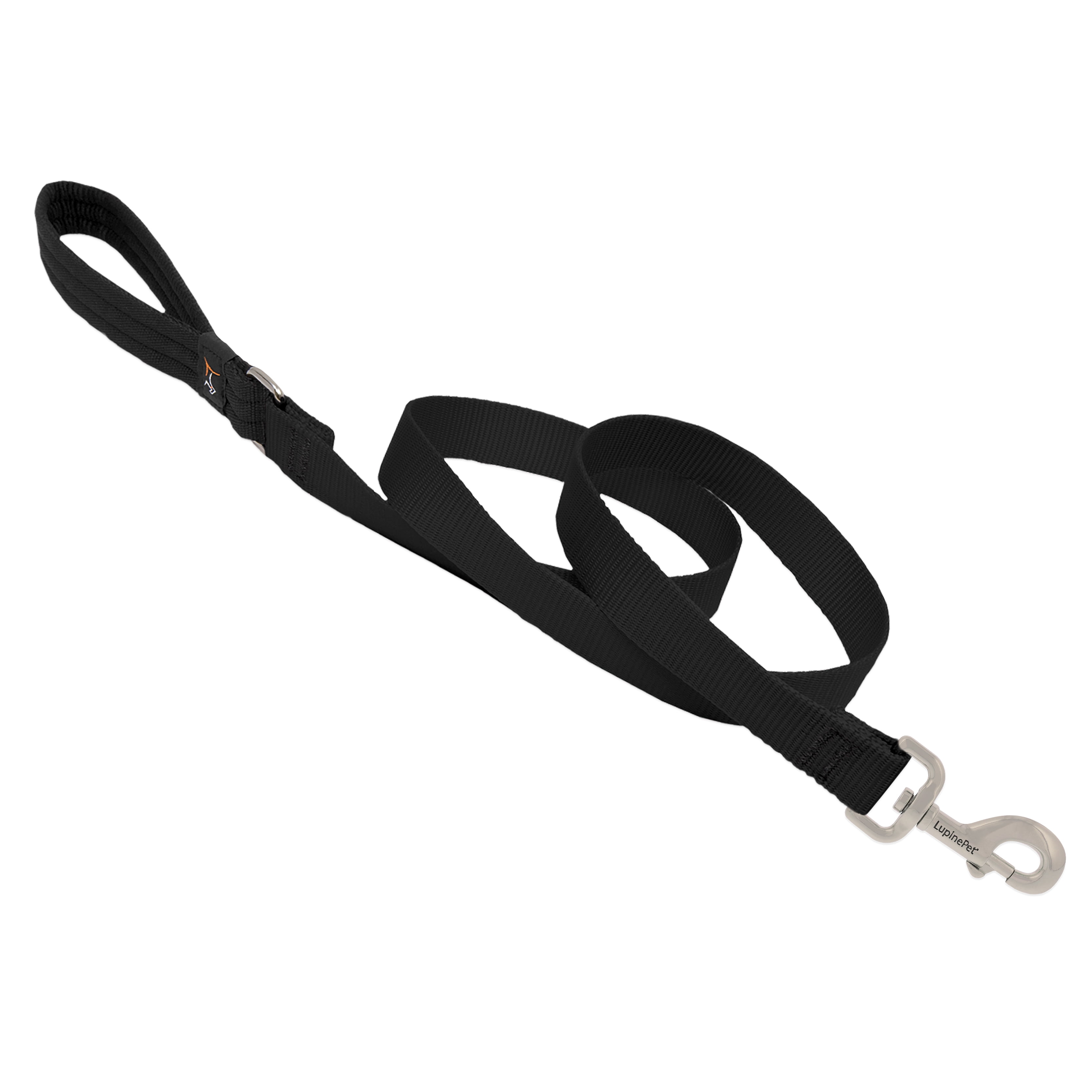 1in Black 6ft Dog Leash