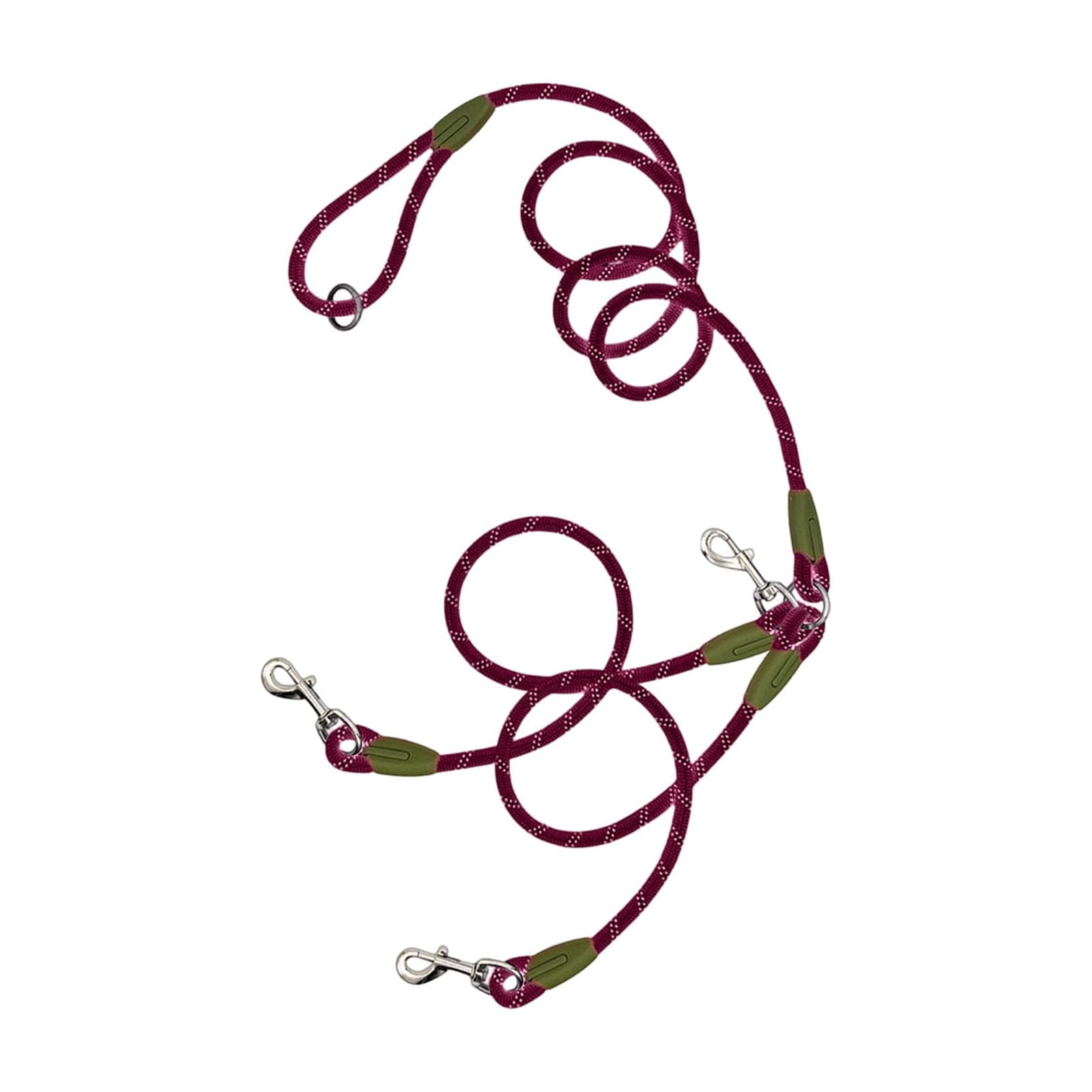 Dog Leash for Pets, Nylon Round Reflective Crossbody Dog Leash, Purple, for Small Medium Dogs, Walking Training Daily Use - Pet Supplies