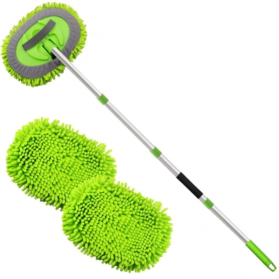Maircle Long Handle Stainless Steel Car Wash Mop for RV SUV Truck Bus - 62 Inch