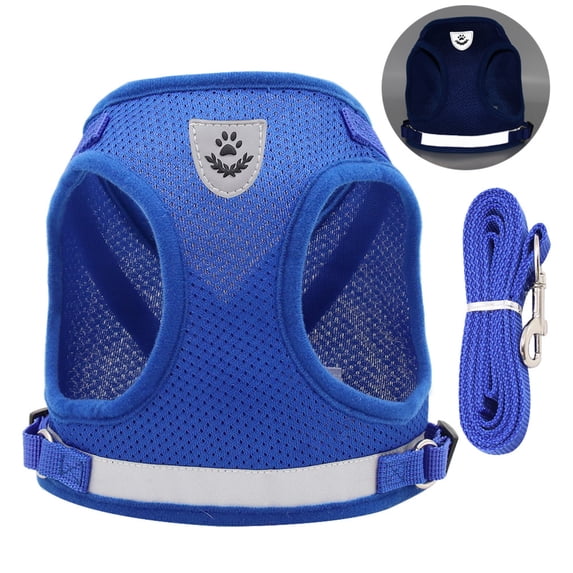 Dog Leashes for Small & Medium Dogs,Pet Dog and Cat Summer Reflective Dog Leash Small Dog Vest(XL,Blue)