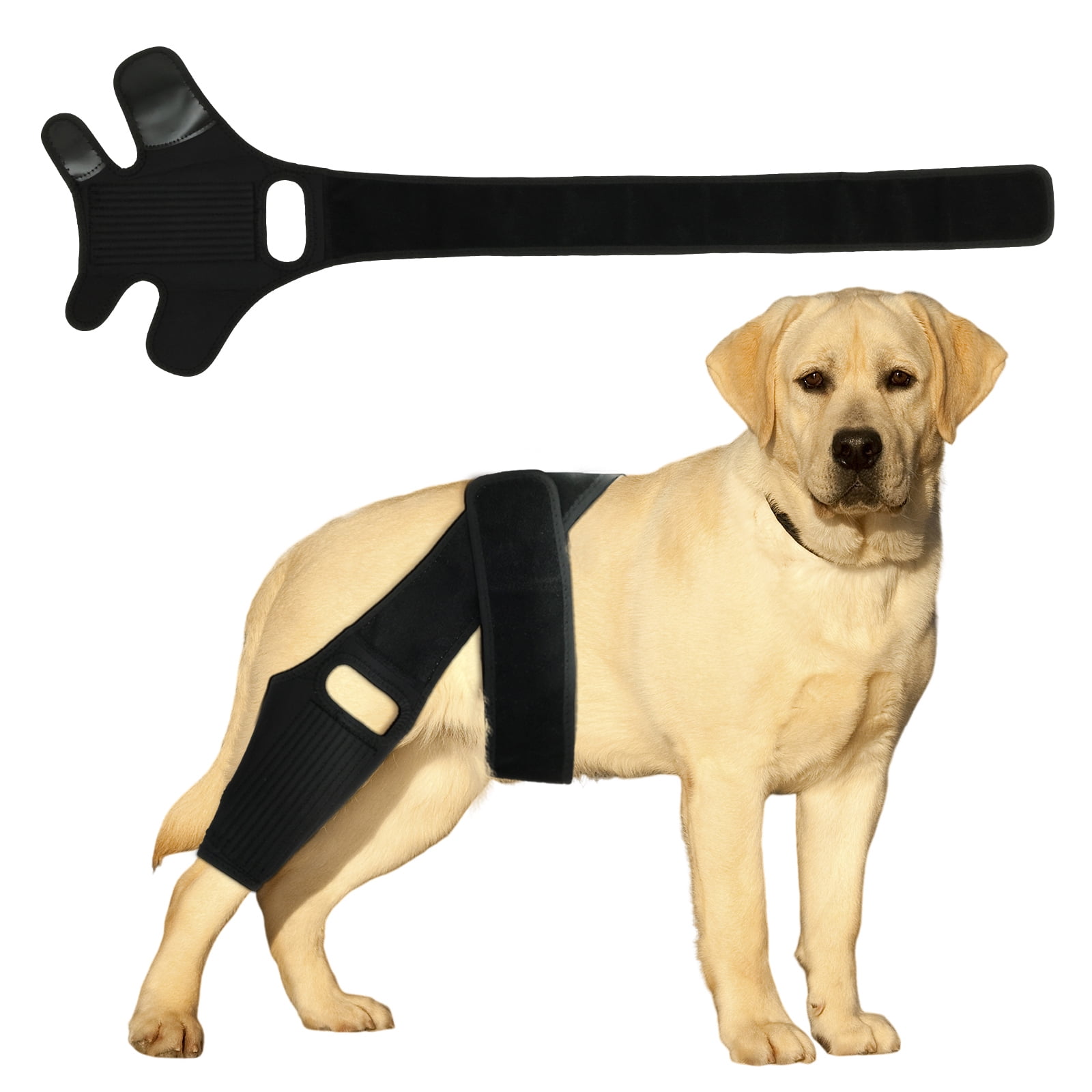 Dog Leg Brace Adjustable Dog Knee Brace Comfortable Dog Leg Hip Brace with Metal Support Bar
