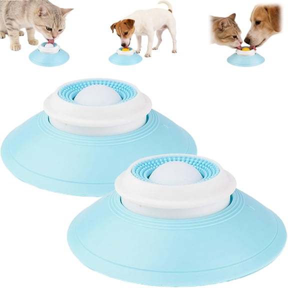 Dog Lick Ball,Licking A Ball Add More Fun Bowl, Dog Lick Ball Bowl,Licking A Ball for Dogs,Slow Down Eating Speed and Add More Fun for Your Dog and Cats