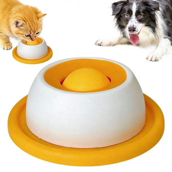 Dog Lick Bowl, Dog Cat Enrichment Toys - Interactive Slow Feeder & Anxiety Relief Treat Dispenser with Non-Slip Base for Puppy Kitten Mental Stimulation