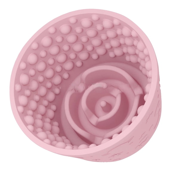 Dog Lick Bowl Freezable with Suction Cups for Large Dogs Freezer, Anti Lick Mat Anxiety Relieftr Eat Dispenser for Dogs, for Small Medium & Large Breed Dogs, Orange