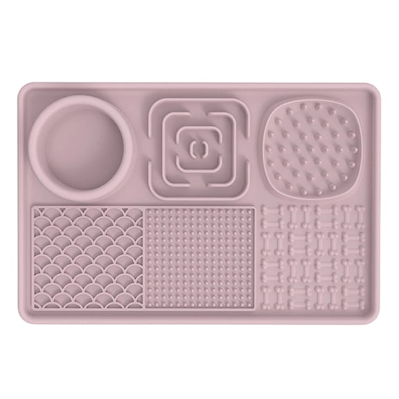 Dog Lick Mat for Anxiety Relief, Slow Feeder Alternative for Fast Eaters, Pet Enrichment Treat Mat, Boredom Buster, Food Grade Silicone, Dishwasher Freezer Safe