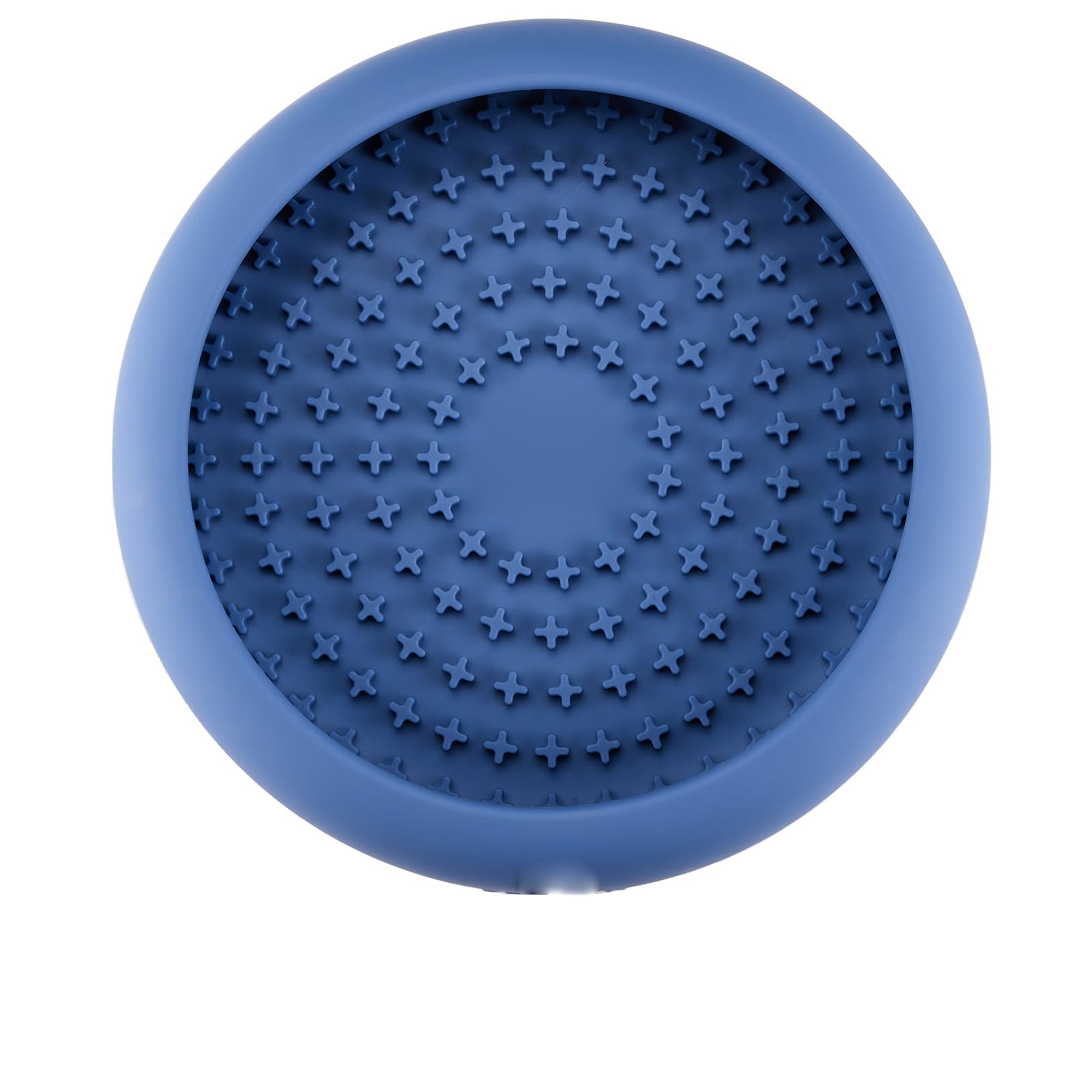 Dog Lick Mat Bowl, Slow Feeder Anxiety Relief Treat Dispenser for Dogs, Non Slip Silicone Licking Mat Enrichment Toy, Mental Stimulation for Bored or Anxious Pets, Dishwasher Safe, Blue