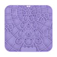 thumbnail image 1 of Dog Lick Mat with Suction Cups, Slow Feeder Lick Pad for Anxiety Relief, Large Silicone Licking Mat for Dogs Cats, Dog Feeding Mat for Bathing Grooming Training, Dishwasher Safe，Purple, 1 of 5