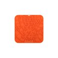 thumbnail image 1 of Dog Lick Mat with Suction Cups, Slow Feeder Lick Pad for Anxiety Relief, Large Silicone Licking Mat for Dogs Cats, Dog Feeding Mat for Bathing Grooming Training, Dishwasher Safe，Orange, 1 of 5