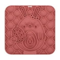 thumbnail image 1 of Dog Lick Plate Pet Licking Mat Silicone Suction Cup Licking Slow Feeding Mat, Non-Toxic Food-Grade Silicone With Powerful Suction Cups For Anti-Slip Stability, Choking Prevention, 1 of 4