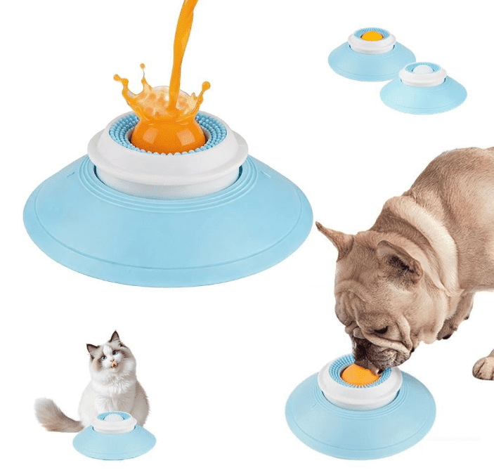 Dog Lick Toy - Slow Feeder Lick Mat for Dogs and Cats with Suction Cups ,Textured Enrichment Toy for Dogs and Cats, Food-Grade PP Material for Anxiety Relief, Healthy Eating & Mental Stimulation