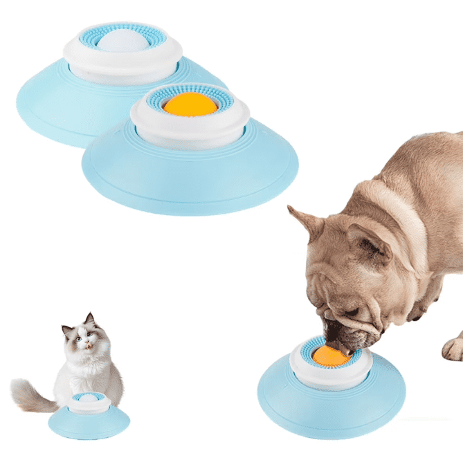 Dog Lick Toy - Slow Feeder Lick Mat for Dogs and Cats with Suction Cups ,Textured Enrichment Toy for Dogs and Cats, Food-Grade PP Material for Anxiety Relief, Healthy Eating & Mental Stimulation