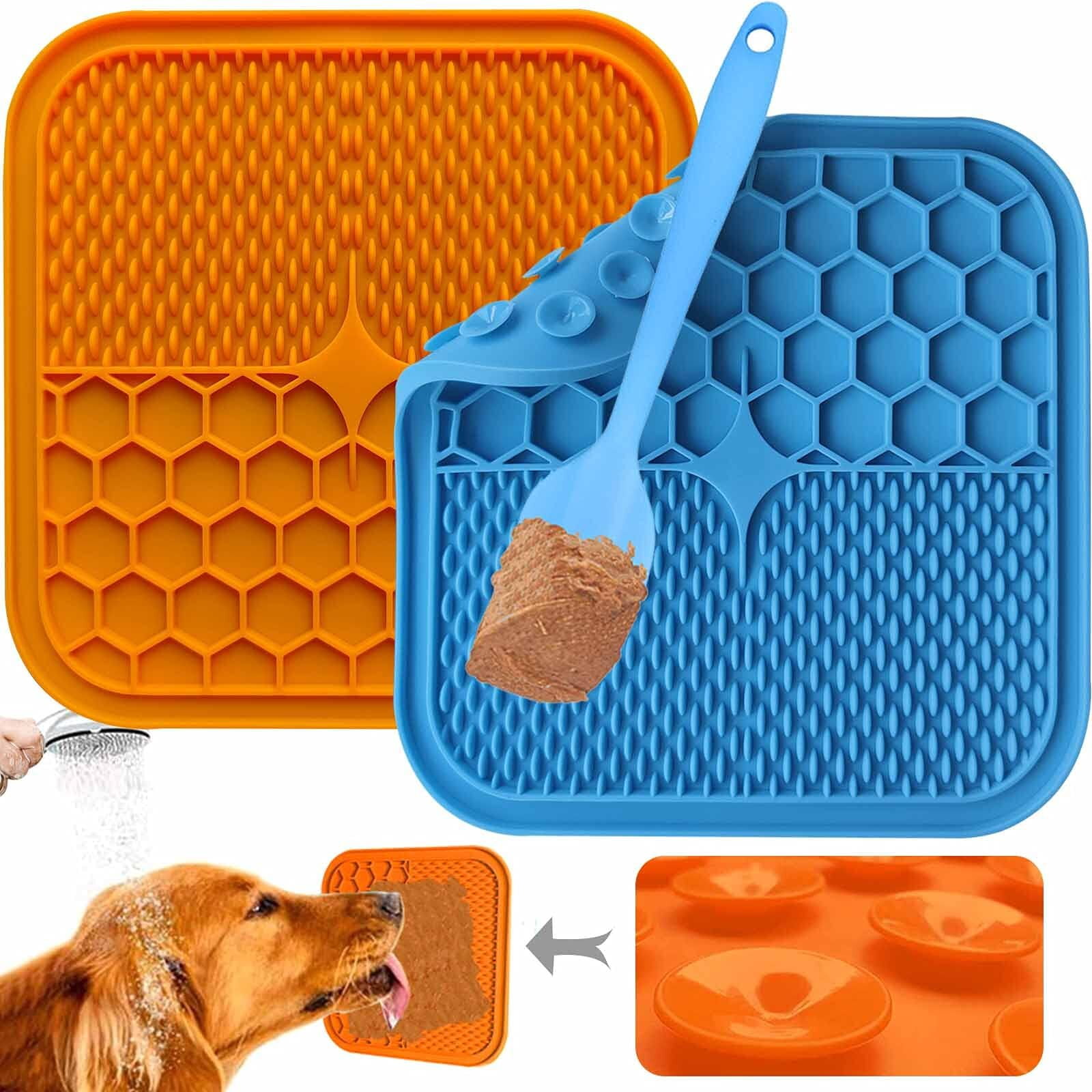  Licking Mat for Dogs Crate, Interactive Large 7.1 Size Lick  Mats for Boredom Relief & Anxiety Reduction, Soft & Safe Peanut Butter Lick  Pad for Training : Pet Supplies