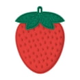 thumbnail image 1 of Dog Licking Mat Silicone Dog Mat 8 X 6 Inch Strawberry Shaped Slow Feeder Dog Sculpted Piece for Small Dogs Relaxation Relief Pet Licking Pad Red 1 Pack, 1 of 3