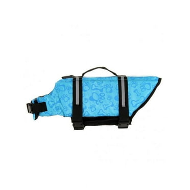 Dog Life Jacket Adjustable Dog Lifevest Swimsuit Safety Vest Apparel Lifesaver Preserver Coat For Small Medium Large Puppy With Handle Reflective For Swimming And Boating