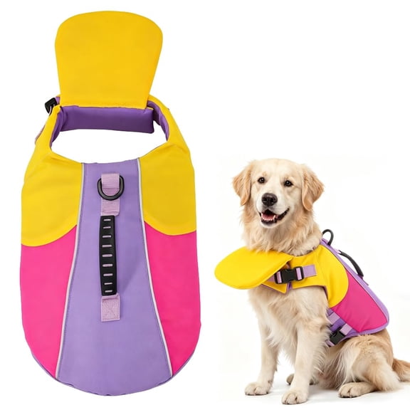 Dog Life Jacket with Chin Float, 2026 Premium Front Float Dog Life Jacket with Chin Support for Pool Boating Pet Supplies, Dog Life Jackets with Head Support for French Bulldog XS to XXL