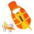 thumbnail image 1 of Dog Life Jacket with Chin Float, Shark Vest for Swimming, Rescue Handle | Pet Buoyancy Aid, Neck Support, Adjustable Straps, Quick-Release Buckles, Pool & Beach Use, Small to Large Dogs, 1 of 9