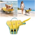 thumbnail image 1 of Dog Life Jacket Floatation Vest for Small to Medium Dogs Adjustable Neon Buoyant Safety Vest with Reflective Strips Comfortable Swimming Aid for Pool Beach Lake S, 1 of 9