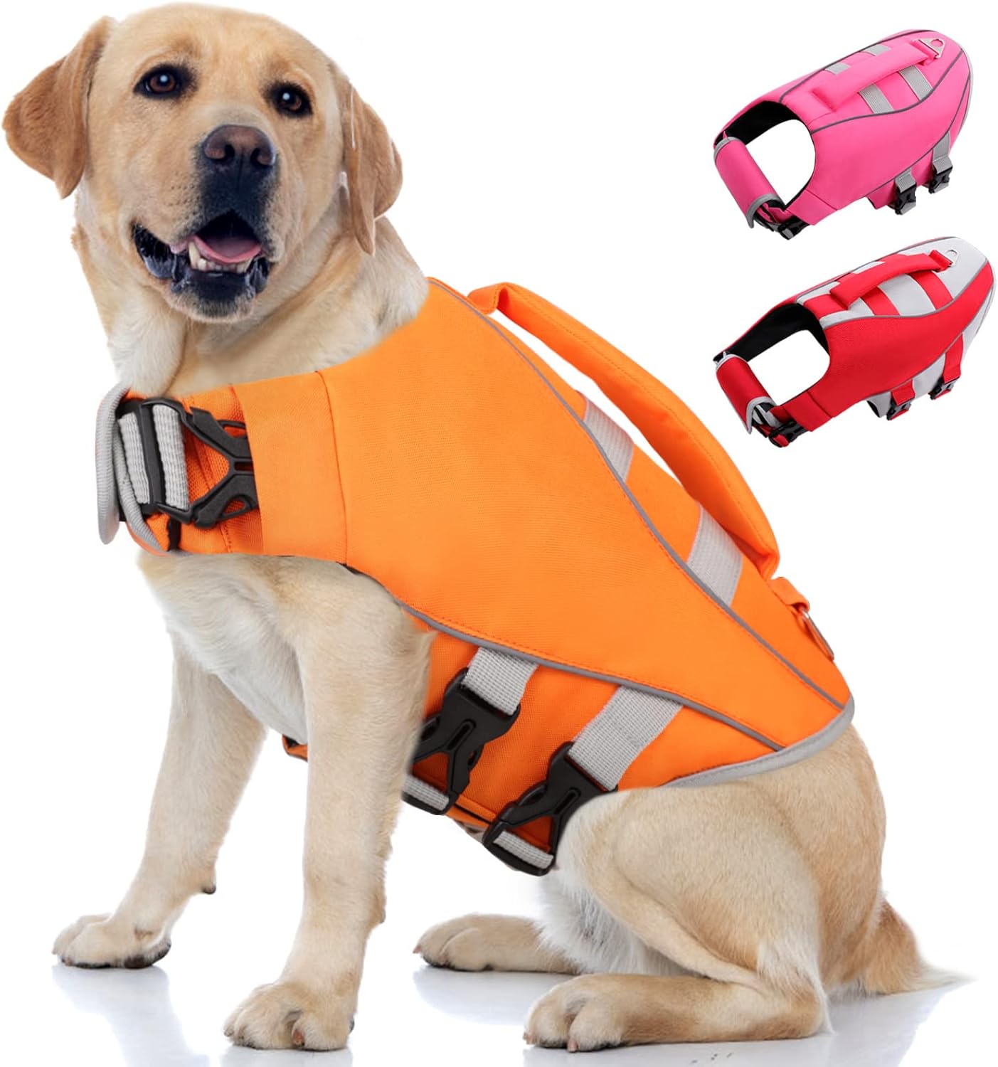 Outward Hound Dawson Hundeschwimmweste Größe L – Neopren, Mit Auftrieb & Reflektoren, Für Wasserabenteuer
